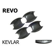 ราคา 4ประตู ถาดรองมือเปิดประตู ลายเคฟล่า โตโยต้า รีโว่ 2015 - 2023 ถ้วยมือเปิด Toyota Revo เบ้ากันรอย M70 M80 AO (23780958212)