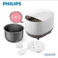 ราคา Philips หม้อหุงข้าวระบบคอมพิวเตอร์ รุ่น HD4515 ขนาด 1.8 ลิตร (25587765205)