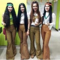 ราคา กางเกงขาม้าลายไทย กางเกงขาม้า กางเกงย้อนยุค (1664143615)