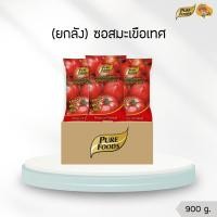 ราคา (ยกลัง 10 ถุง) ซอสมะเขือเทศ ขนาด 900 กรัม ซอสมะเขือเทศ ร้านไก่ทอด ชื่อดัง อร่อย ตรา เพียวฟู้ดส์ Pure (28654922947)