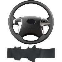 ราคา มือ Seln พวงมาลัย, Fit สําหรับ Toyota Camry XLE 2017/Highlander 2008 2011/Camry 2010/Hilux 2012/Hilux Invincible 2014,ลื่นไมโครไฟเบอร์หนังพวงมาลัย (27593270365)