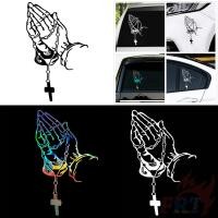 ราคา ❉ มืออธิษฐานกับสติกเกอร์รถลูกประคํา ❉ 1 ชิ้นรถ Doodle สติกเกอร์รถจักรยานยนต์จักรยานสติ๊กเกอร์ตกแต่ง (25634118950)