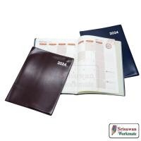 ราคา DX424 คละสีปก Schedule Book 2025 19x26 ซม. ปกหนัง กันน้ำ ขนาดพกพา 2567 Year Plan Month Plan My Planner Diary ไดอารี่ (25708340613)