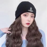 ราคา ♞Vivienne Westwood Saturn Hat Lisa's Same Style หมวกถัก ผ้าขนสัตว์ สไตล์เกาหลี สําหรับผู้ชาย แ (24228057170)