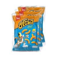 ราคา [แพค 3 ห่อ] cheetos puffs ชีโตส ข้าวโพดอบกรอบ พัฟ รสชีสซี่ ชีส 66 ก. (24902586898)