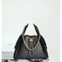 ราคา CHANEL Gradient Denim Hippie Bag Hobo หนังนำเข้าคุณภาพสูง, Retro Old Sand Gold Buckle, ขนาดใหญ่ 30x26x14ซม. (50100261171)