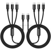 ราคา USB C Multi สายชาร์จ[4 ฟุต] สายชาร์จ 3 ใน 1, สาย USB C สําหรับ Samsung S10 S9 note8 C9 C9pro Honor V8 V9 V10 NOTE10 NOTE8 V20 Magic2 typec สายชาร์จเร็ว (26238307629)