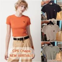 ราคา CPS Chapsแท้100%เสื้อครอปคอกลมแต่งปิ๊ก CPS ไซส์ XS-XL (26305665771)