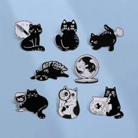 ราคา ตลกแมวดําเคลือบ Pin เข็มกลัดสัตว์แมวน่ารักเข็มกลัด Naughty ลูกแมว Pin Lapel Badges อุปกรณ์เสริมของขวัญสําหรับเพื่อน (26335368355)