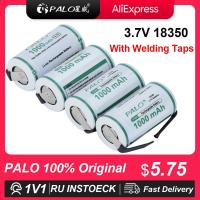 ราคา PALO 1000mAh 18350 Lithium Ion Battery 3.7V Rechargeable Li-ion 18350 Cells With Nickel sheet for Electric Flashlight To (28061460218)