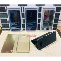 ราคา Clear View Case Standing Cover Samsung Galaxy Note 5 Flip Mirror Case (42317159173)