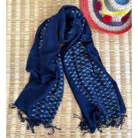 ราคา ผ้าคลุมไหล่ ผ้าพันคอ ผ้าคราม ทอมือ สีครามธรรมชาติ สกลนคร (23323759775)