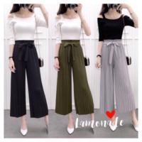 ราคา กางเกงกำมะหยี่อัดพลีท (14549150796)