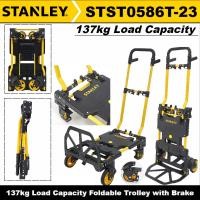 ราคา Stanley STST0586T-2 Stanley - รถเข็นพับได้ มีด้ามจับ รถเข็นพื้นเรียบ เคลื่อนย้ายได้ รถพ่วง 2 in 1 137 กก. รับน้ำหนักได้ รับน้ำหนัก (43207624393)