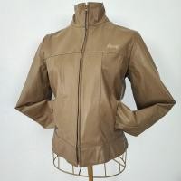ราคา ROXY brown leather Jacket เสื้อหนังroxyแท้ สวยหายาก (28034689947)