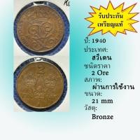 ราคา No.61981 ปี1940 Sweden สวีเดน 2 Ore เหรียญต่างประเทศ เหรียญเก่า หายาก น่าสะสม ราคาถูก (43209283369)