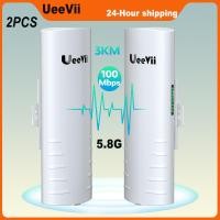 ราคา Gigabit Wireless Bridge Point to Point 2-Pack CPE830 5.8G 1Gbps WiFi Outdoor CPE พร้อมเสาอากาศกําลังสูง 16dBi ระยะไกลสูงสุด 3KM Plug and Play 24V PoE Power, IP65 กันน้ํา (29403689924)
