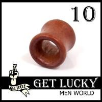 ราคา E8851ก้านขยายหู จิวระเบิดหู จิวขยาย GET LUCKYจิวหู ไม้ (1ชิ้น) ต่างหูผู้ชาย ขนาด 10MM (2308281567)
