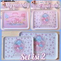 ราคา ถาดเมลามีน My melody little twinstar (44205765938)