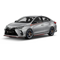 ราคา สเกิร์ตชิ้นหน้า/หลัง สเกิร์ตข้างซ้าย/ขวา สปอยเลอร์แนบ สปอยเลอร์ยกมีไฟ TOYOTA YARIS ATIV FORESTA F1 2020 (สินค้าขายแยก) (23942659038)