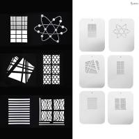 ราคา 6 ชิ้น/เซ็ต Gobos กราฟิกการ์ดแผ่นโลหะรูปแบบกลวงสําหรับ Optical Snoot Conical Focalize C กราฟิกการ์ด Muswn-1 (26583054037)