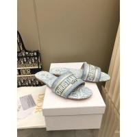 ราคา DIOR รองเท้าแตะส้นแบน ปักลายตัวอักษร สไตล์ใหม่สำหรับฤดูร้อน (42773831933)