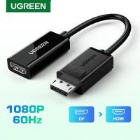 ราคา UGREEN รุ่น 40362 adapter DisplayPort DP to HDMI 1080P 60Hz สําหรับโปรเจคเตอร์ Laptop (22455816384)