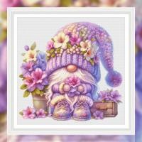 ราคา Peach Blossom Dwarf ไม่มีเย็บปักถักร้อยเต็มรูปแบบเรียบง่ายทันสมัยปักครอสติสงานศิลปะตกแต่งผนัง 75x75 ซม. (27662796387)