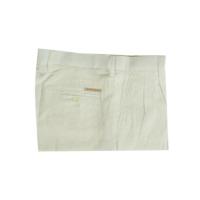 ราคา Hazard กางเกงทำงานขายาวมีจีบ ผ้า Linen Silk (ลินิน) สีขาว (80) (40354763507)