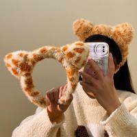 ราคา ที่คาดผมหูแมวลายการ์ตูนผมมิงค์สีทองที่คาดผมลายเสือตุ๊กตาเสือดาวพิมพ์ หมวก (25039438852)