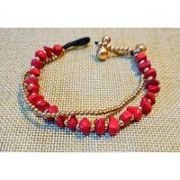 ราคา สร้อยข้อมือทองเหลืองหินแตก พร้อมส่ง (27006099344)