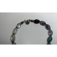 ราคา สร้อยคอลูกปัด หินสี แฟชั่น สีเขียวและสีม่วง (2019513392)