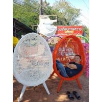 ราคา เก้าอี้รังนกเก้าอี้หวายพร้อมเบาะนั่งเตียงหวายชุดรับแขกหวายเก้าอี้กาแฟ (6989580247)