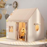 ราคา VIVIDV เต็นท์เด็กเล่น, บ้านปราสาทเจ้าหญิงพับกลางแจ้งในร่ม, การ์ตูน Enfant Room House Playhouse Decor (24846837014)