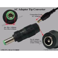 ราคา JACK PLUG TOSHIBA CONNECTION CONVERTER PLUG 5.5 มม. x 2.1 มม. ถึง 6.3*3.0 6.3x3.0 ใหม่ (43522674730)