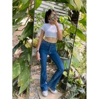 ราคา กางเกงยีนส์เอวสูงทรงขาม้า Mogi Jeans แท้มือสอง (28219637366)