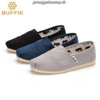 ราคา ของแท้ 100% TOMS รองเท้าผ้าใบลําลอง ส้นแบน สีดํา สไตล์คลาสสิก สําหรับผู้ชาย ผู้หญิง ไซซ์ 35-45 (55800726704)