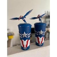 ราคา (ทักขอลด30%) แก้วน้ำ Captain America: Brave New World กัปตัน อเมริกา ศึกฮีโร่จักรวาลใหม่ จาก โรงหนังต่างประเทศ (40400916003)