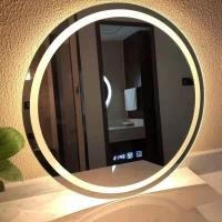 ราคา ℡Dresser ติดผนังหน้าจอสัมผัสแบบมีไฟ LED กระจกป้องกันฝ้า LED (24167714610)