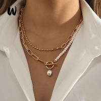 ราคา และหลายชั้นเลียนแบบมุกกระดูกไหปลาร้าโซ่แฟชั่นยาวรอบลูกปัดสร้อยคอสร้อยคอคู่ (29140244714)