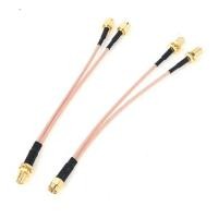 ราคา SMA Female TO 2 x PR Male Cable For 4G Router 2 SMA Port 1 Antenna No.14072401 (40304585465)