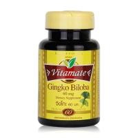 ราคา Vitamate Gingko Biloba 60 mg ไวตาเมท สกัดจาก ใบแปะก๊วย ขนาด 60 แคปซูล 03733 (790513977)