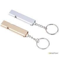 ราคา EatopYour] Alloy Aluminium Emergency Survival Whistle Outdoor Camping Hiking Tool W/พวงกุญแจ ใหม่ ใหม่ (40261904580)