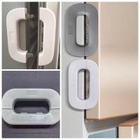 ราคา ล็อคตู้เย็น แก้ยางเสื่อม ปิดไม่สนิท ล็อคประตู ล็อคตู้ กันเด็กเปิด ไม่ต้องเจาะ เทปกาว 3M ในตัว รุ่นอัพเกรดปลดล็อคง่าย (27482261433)