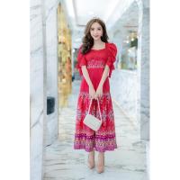 ราคา เดรสกระโปรงยาว ลายไทย ป้ายMiss Bell (4678004674)