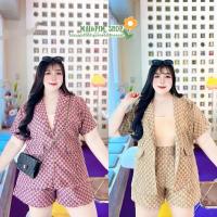 ราคา เซ็ทสูทขาสั้น 2 ชิ้น สูท+กางเกงขาสั้น ไซส์ใหญ่ สำหรับสาวอวบอ้วน ใส่ได้ทุกโอกาส (27231629177)