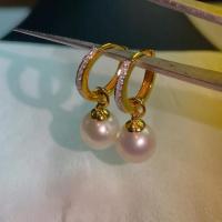 ราคา ผ่อน0%ต่างหูห่วงตุ้งติ้งไข่มุก ทอง 9k (40955191522)