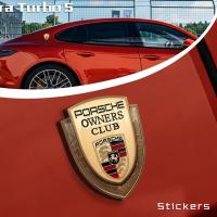 ราคา Porsche รถป้ายด้านข้างสติกเกอร์รถโลหะ Panamera Macan Cayenne 718 911 Taycan Mission E 968 356 918 Spyder 981 Bergspyd (27863434092)
