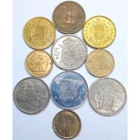 ราคา เหรียญ Spain SET, 1944-1998, Pre-Euro currency, 1-5 Pesetas, 10 Coin LOT, จำนวน 10 เหรียญ ส่งฟรี Free Shipping (22528571597)
