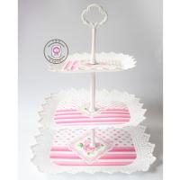 ราคา กล่องจ่ายน้ําพุ / กล่องรองเค้ก / จานใส่เค้ก / ถาดใส่เค้กพลาสติก (10919689219)